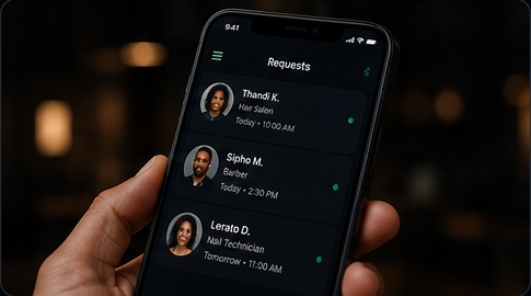 Receiving customer booking and quote requests